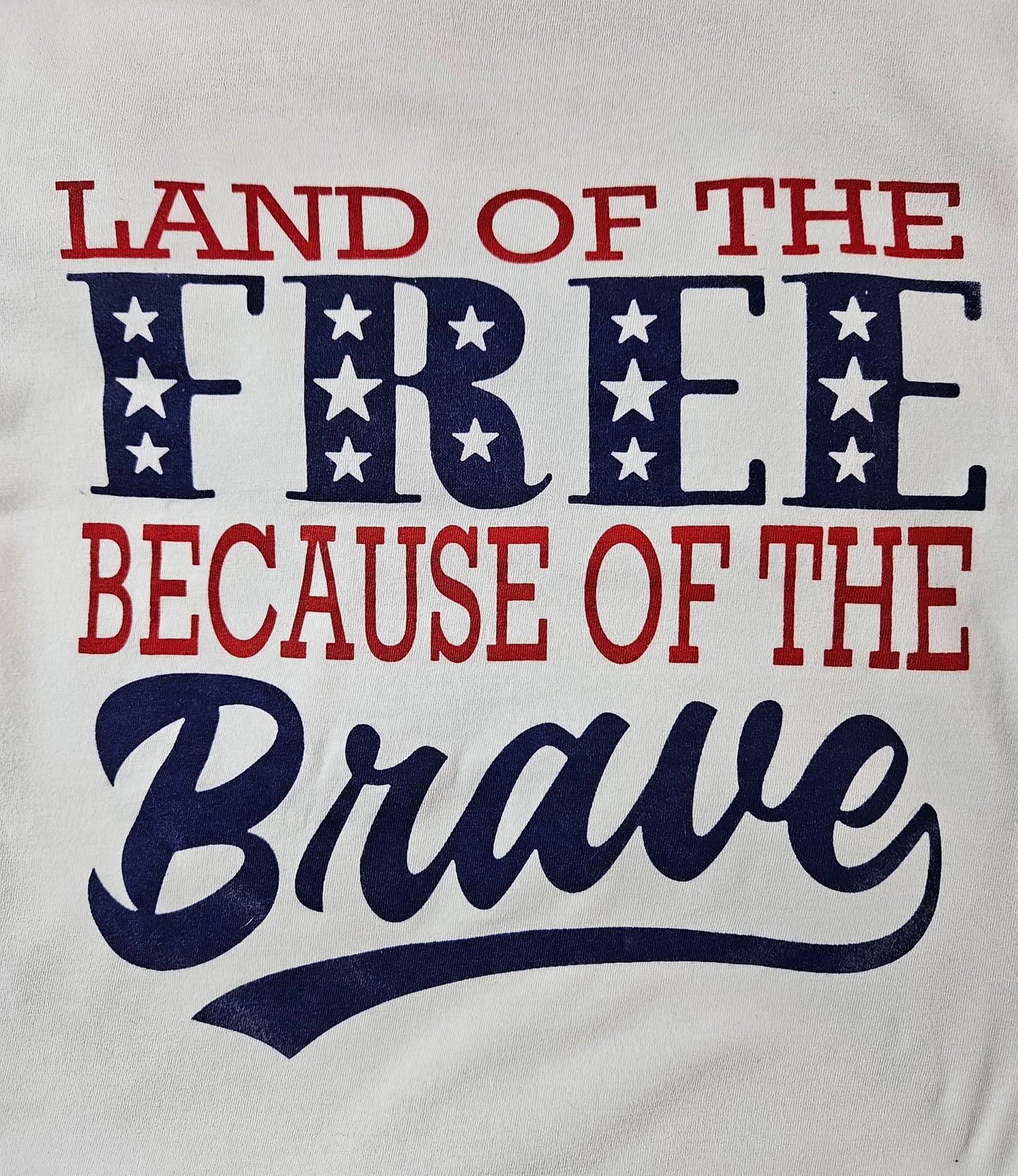 Patriotic 'Land of the FREE, Because of the Brave' Tee