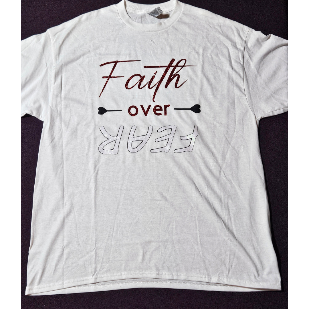 Inspiration Tee: Faith Over Fear Print