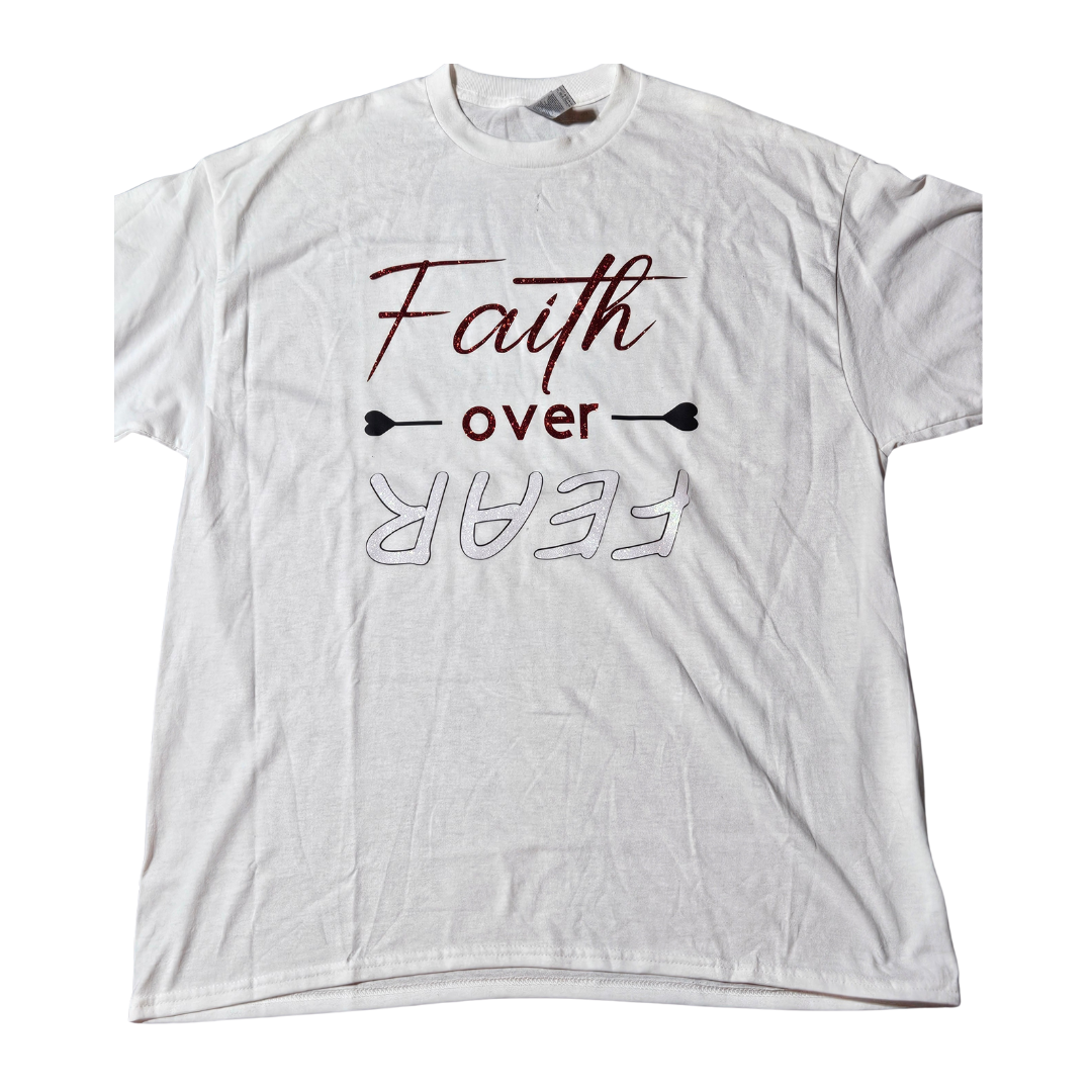 Inspiration Tee: Faith Over Fear Print