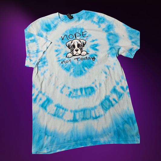 Cool Blue Swirl with Nope Graphic Tee