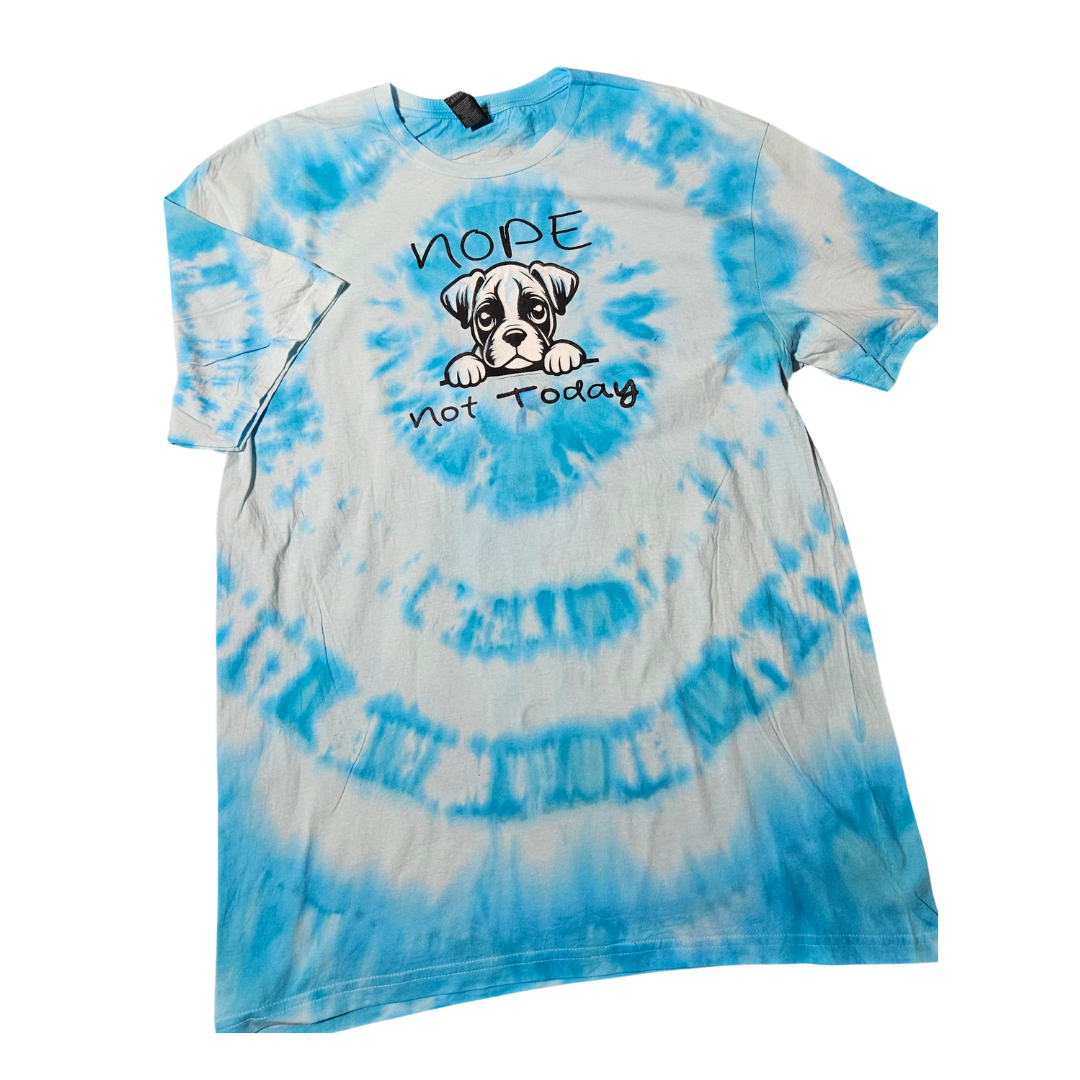 Cool Blue Swirl with Nope Graphic Tee