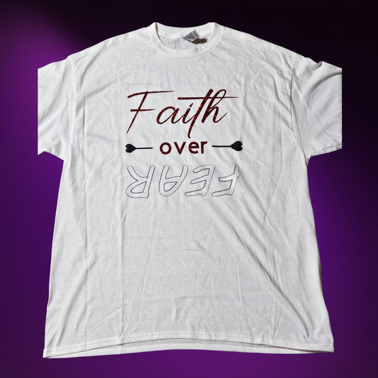 Inspiration Tee: Faith Over Fear Print