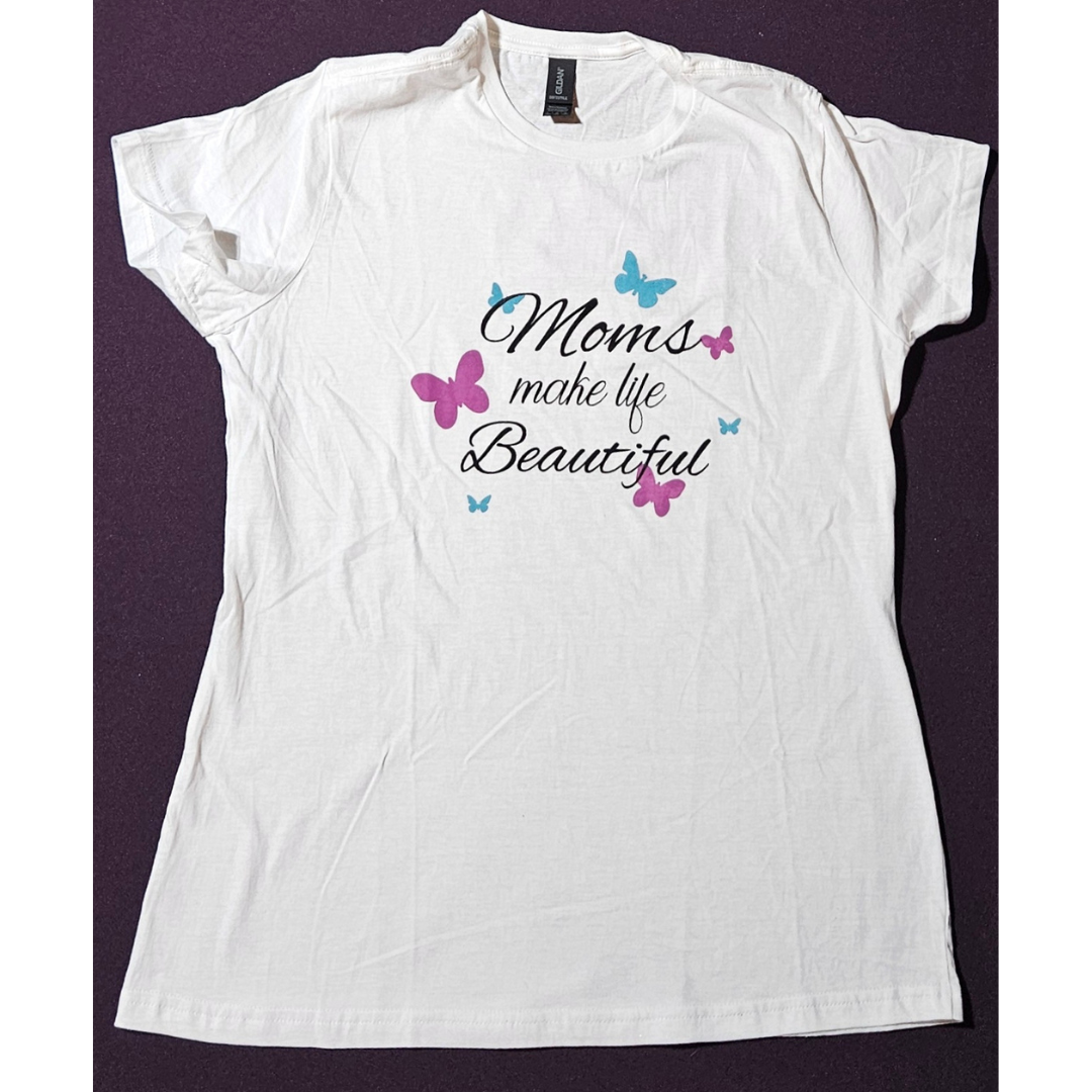 Moms Make Life Beautiful Graphic Tee